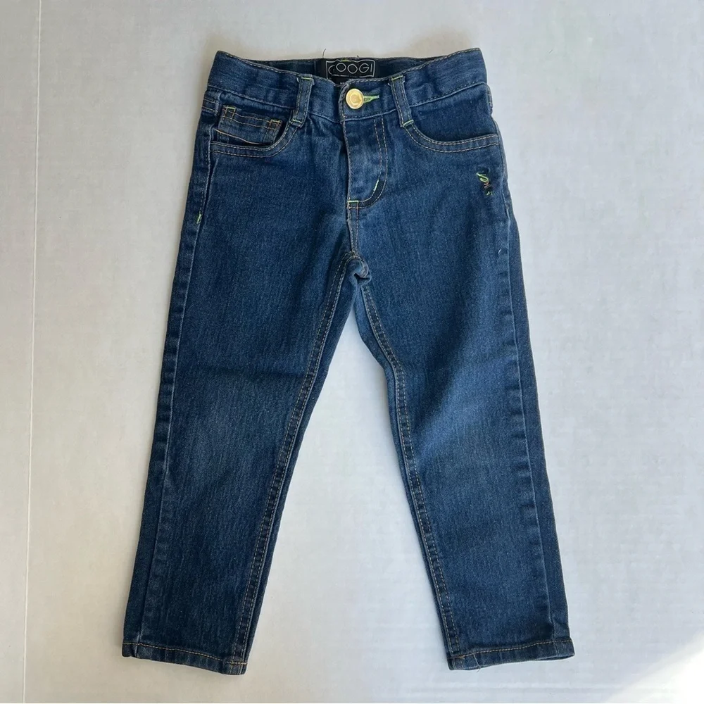 Coogi straight leg jeans medium wash 3T unisex
